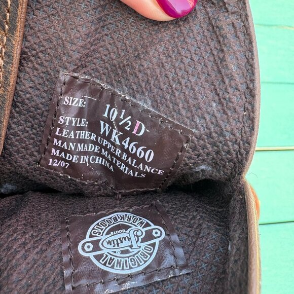 Justin Work Boots Superintendent Steel Toe Brown WK4661 Western Men's 10.5 D - Picture 8 of 8